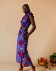 Nyira Crop Top - Pomegranate