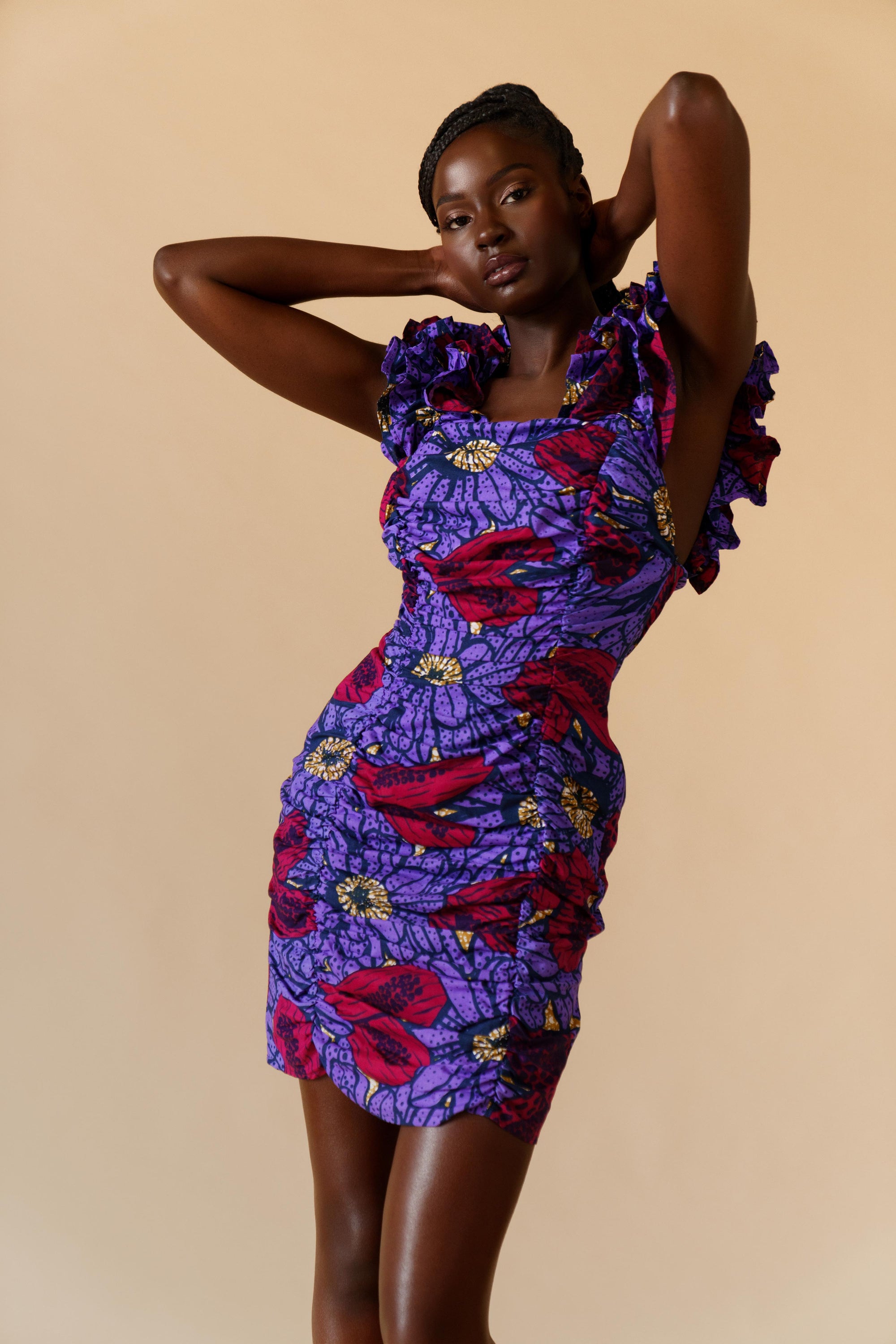 Amara Mini Dress - Pomegranate