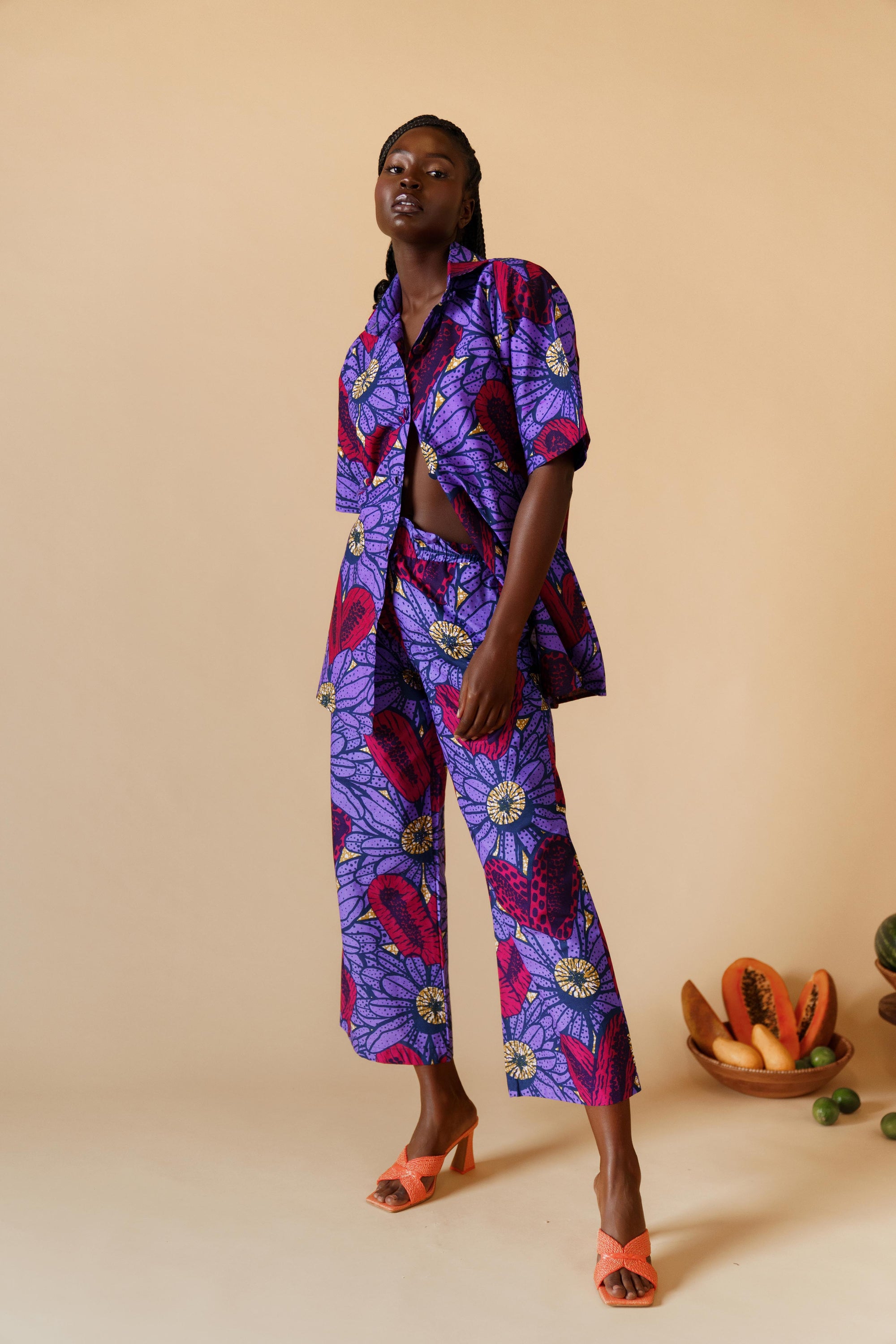 Itunu Oversized Top - Pomegranate