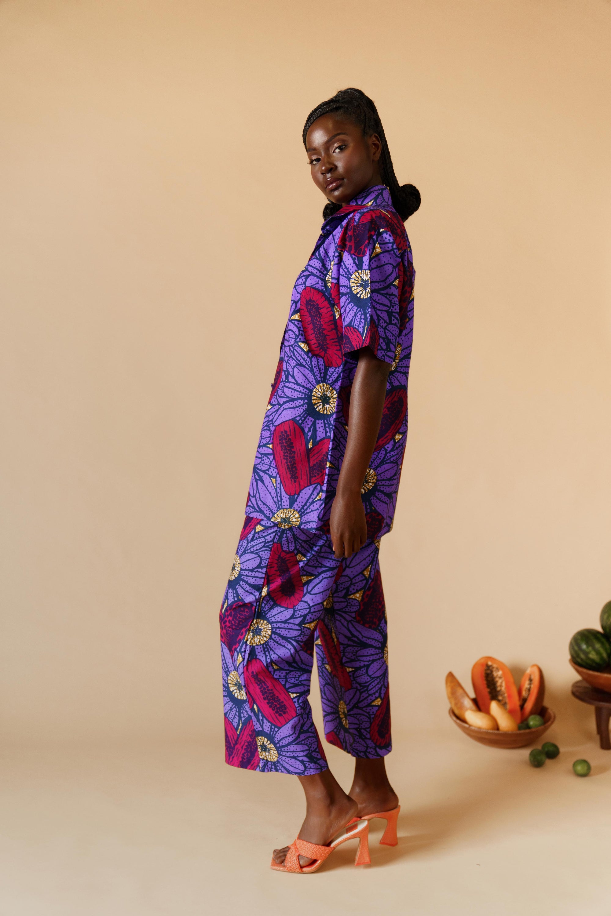 Itunu Oversized Top - Pomegranate