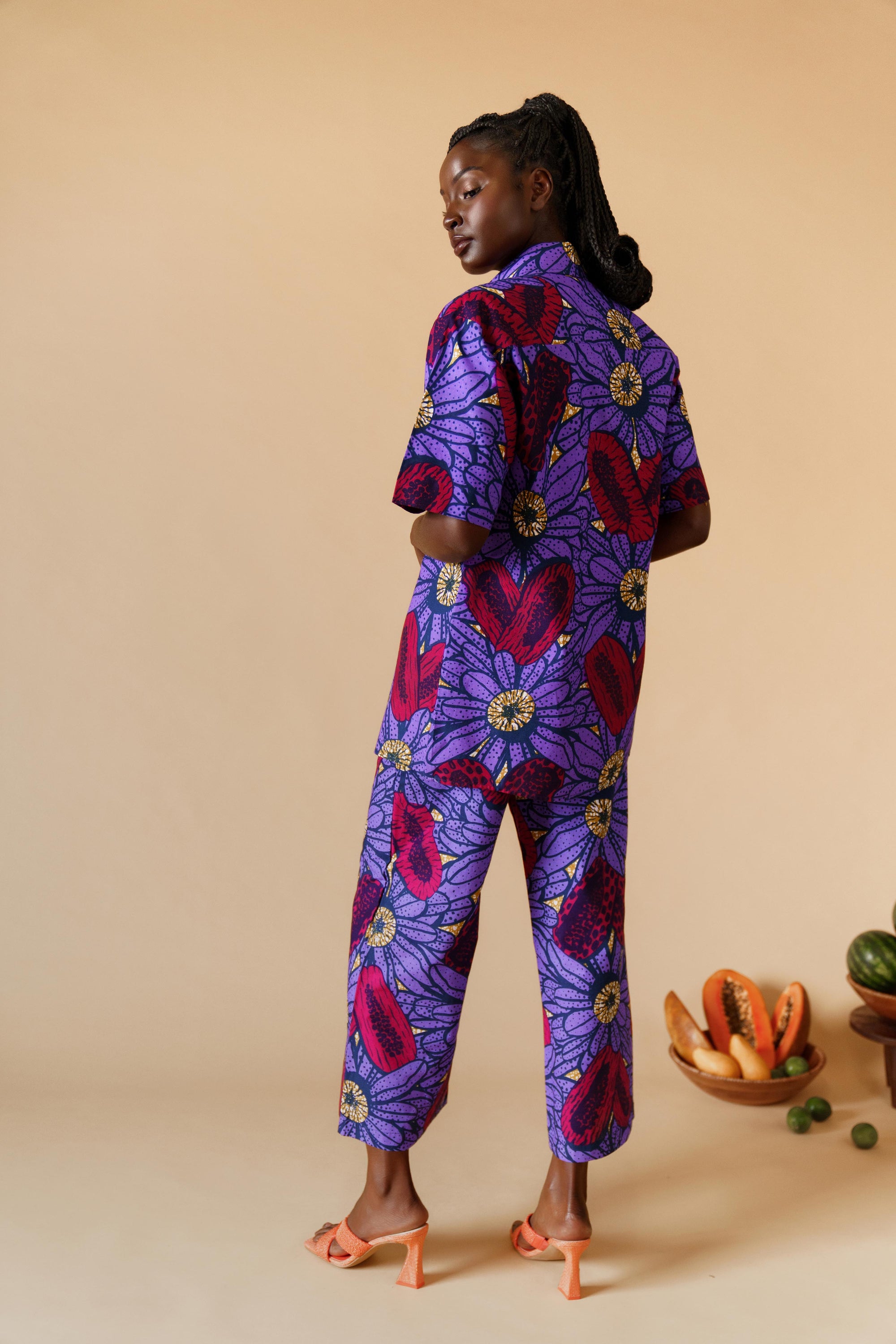 Itunu Oversized Top - Pomegranate